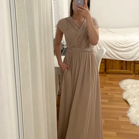Birdygrey Taupe Bridesmaid Dress - Picture 6 of 8